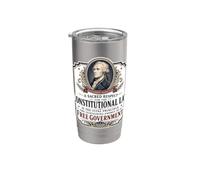Alexander Hamilton US Costituzione Libera Governo Citazione Bicchiere termico in acciaio inox doppia parete