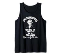 Alexander Hamilton Wrote 51 Essays in 6 Months Vintage Canotta