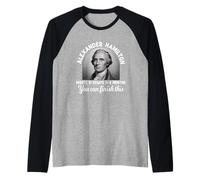 Alexander Hamilton Wrote 51 Essays in 6 Months Vintage Maglia con Maniche Raglan