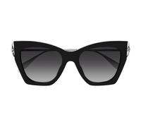 Alexander Mcqueen Am0375s Occhiali Da Sole Donna Nero Farfalla Grigio 53mm