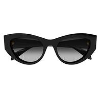 Alexander Mcqueen Am0377s Occhiali Da Sole Donna Nero Cat-eye Grigio 54mm