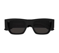 Alexander Mcqueen Am0393s Occhiali Da Sole Uomo Nero Squadrato Grigio 55mm