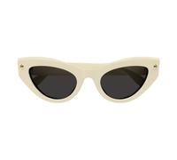 Alexander Mcqueen Am0407s Occhiali Da Sole Donna Bianco Cat-eye Grigio 52mm