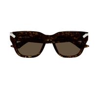 Alexander Mcqueen Am0439s Occhiali Da Sole Uomo Avana Squadrato Marrone 51mm