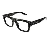 Alexander McQueen Uomo Alexander McQueen AM0452O 002 Montature da vista Acetato Havana Trasparente Squadrata