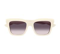 Alexander Mcqueen Am0473s Occhiali Da Sole Donna Bianco Squadrato Viola 54mm