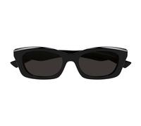 Alexander Mcqueen Am0474s Occhiali Da Sole Donna Nero Squadrato Grigio 52mm