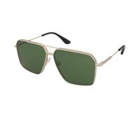Alexander McQueen Uomo Alexander McQueen AM0500S 003 Occhiali da sole Metallo Oro Verde Pilot