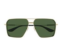 Alexander Mcqueen Am0500s Occhiali Da Sole Uomo Oro Pilot Verde 60mm