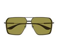 Alexander Mcqueen Am0500s Occhiali Da Sole Uomo Rutenio Pilot Giallo 60mm