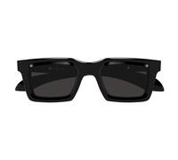 Alexander Mcqueen Am0506s Occhiali Da Sole Uomo Nero Squadrato Grigio 50mm