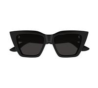 Alexander Mcqueen Am0507s Occhiali Da Sole Donna Nero Cat-eye Grigio 52mm