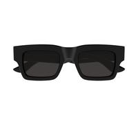 Alexander Mcqueen Am0508s Occhiali Da Sole Uomo Nero Rettangolari Grigio 50mm