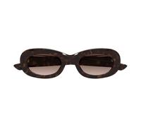 Alexander Mcqueen Am0527s Occhiali Da Sole Donna Avana Rotondo Marrone 51mm