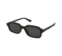 Alexander Mcqueen Am0558s Occhiali Da Sole Uomo Nero Rettangolari Grigio 51mm