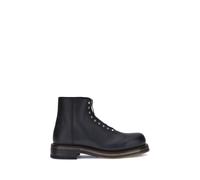 Alexander McQueen Black Calf Leather Bos Taurus Ankle Boots - EU41/US8