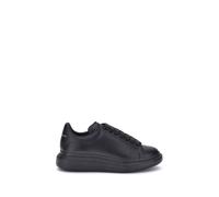Alexander McQueen Black Calf Leather Bos Taurus Platform Sneakers - EU42.5/US9.5