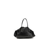 Alexander McQueen Black Calf Leather Bos Taurus Shoulder Bag