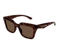 Alexander McQueen Donna Alexander McQueen AM0473S 002 Occhiali da sole Acetato Havana Marrone Squadrata