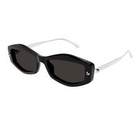 Alexander McQueen Donna Alexander McQueen AM0482S 001 Occhiali da sole Acetato Nero Grigio Squadrata