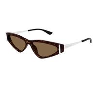 Alexander McQueen Donna Alexander McQueen AM0493S 002 Occhiali da sole Acetato Havana Marrone Geometrica