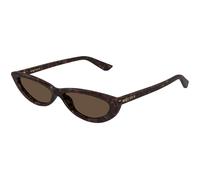 Alexander McQueen Donna Alexander McQueen AM0535S 002 Occhiali da sole Acetato Havana Marrone Rotonda