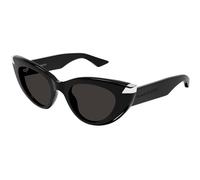 Alexander McQueen Donna AM0442S 001 Occhiali da sole Acetato Nero Grigio Cat Eye