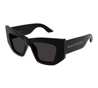 Alexander McQueen Donna AM0448S 001 Occhiali da sole Acetato Nero Grigio Cat Eye