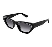 Alexander McQueen Donna AM0465S 001 Occhiali da sole Acetato Nero Grigio Cat Eye