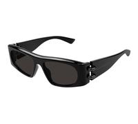 Alexander McQueen Unisex Alexander McQueen AM0471S 001 Occhiali da sole Acetato Nero Grigio Squadrata