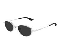 Alexander McQueen Unisex Alexander McQueen AM0523S 001 Occhiali da sole Acetato Argento Grigio Rotonda