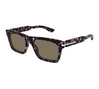 Alexander McQueen Uomo Alexander McQueen AM0495S 002 Occhiali da sole Acetato Havana Marrone Squadrata