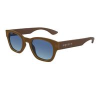 Alexander McQueen Uomo Alexander McQueen AM0530S 003 Occhiali da sole Acetato Marrone Blu Rotonda