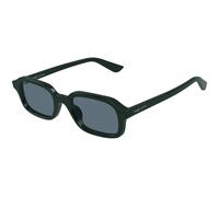 Alexander McQueen Uomo Alexander McQueen AM0558S 004 Occhiali da sole Acetato Verde Blu Squadrata