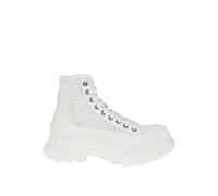 Alexander McQueen White Raffia High Top Sneakers - EU37/US7