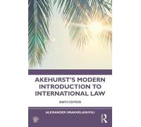 Alexander Orakhelash Akehurst's Modern Introduction to International (Tascabile)
