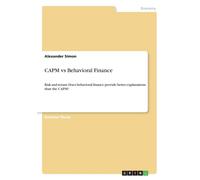 Alexander Simon CAPM vs Behavioral Finance (Tascabile)