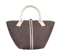 ALEXANDER SMITH - Loren borsa Medium Donna a mano e spalla in rafia con tracolla removibile (Marrone Scuro-Sabbia)