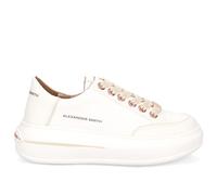 ALEXANDER SMITH Sneaker da Donna Lancaster in Pelle Bianca con Profili Beige - ASBBLSW 1972 - Taglia 39