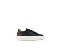 Alexander Smith - Soho Donna in pelle liscia nera e tallone in cavallino maculato - - Shoes - Donna - Nero - 35 EU