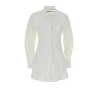 Alexander Wang - Abito Camicia con Zip in Cotone Stretch - - Dresses - Donna - Bianco - S