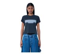 Alexander Wang - Cotton Jersey Logo T-Shirt - - Tops - Donna - Grigio - M