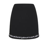 Alexander Wang - Minigonna a coste con logo - - Skirts - Donna - Nero - M