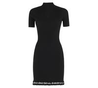 Alexander Wang - Ribbed SS Dress W Logo - - Dresses - Donna - Nero - M