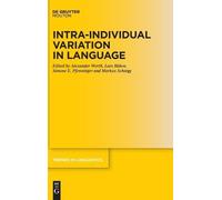 Alexander Werth Intra-individual Variation in Language (Copertina rigida)