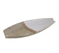 Alexandra House Living Centrotavola Bianco Oro Argento Ceramica 7 x 42 x 15 cm