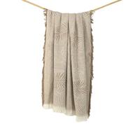 Alexandra House Living Coperta Palma Beige 125 x 180 cm