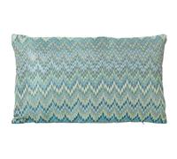 Alexandra House Living Cuscino blu tessile 30 x 50 cm