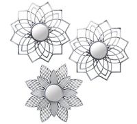Alexandra House Living Decorazione da parete acrilica di plastica melammina specchio 3 pezzi