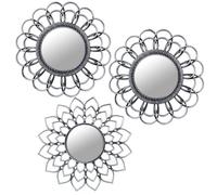 Alexandra House Living Decorazione da parete acrilica di plastica melammina specchio 3 pezzi